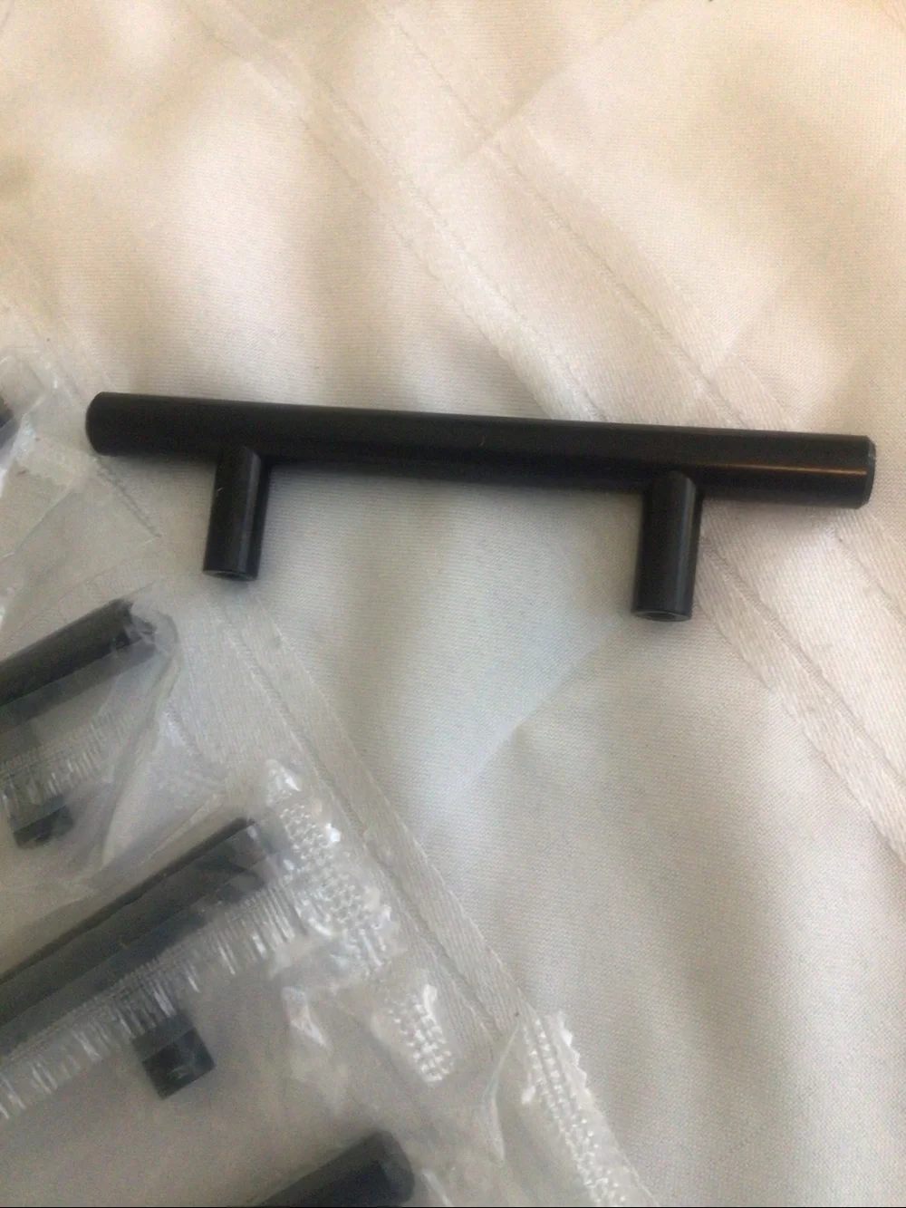 Origin21 Axel 3-Inch Matte Black Cabinet T-Bar Pulls - 6 Pack